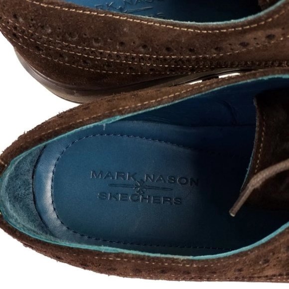 Mark Nason Sketchers 68060 Brown Full Brogue Wingtip Oxford Shoes Mens US 12 main image 3